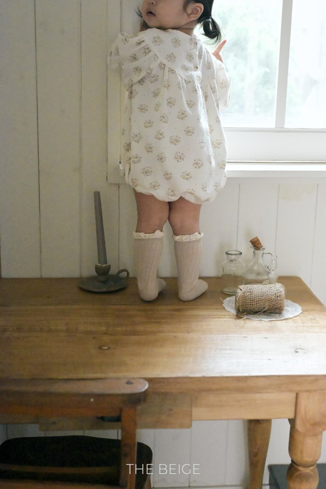 The Beige - Korean Baby Fashion - #babyboutique - Shirring Printed Suit - 8