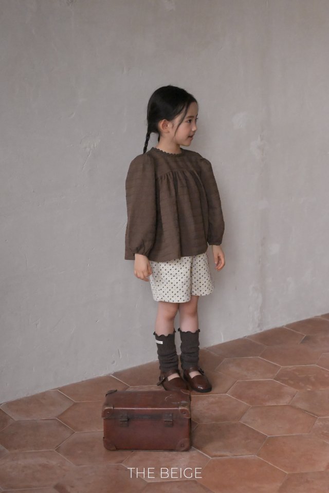 The Beige - Korean Baby Fashion - #babyboutique - Jacquard Blouse - 6