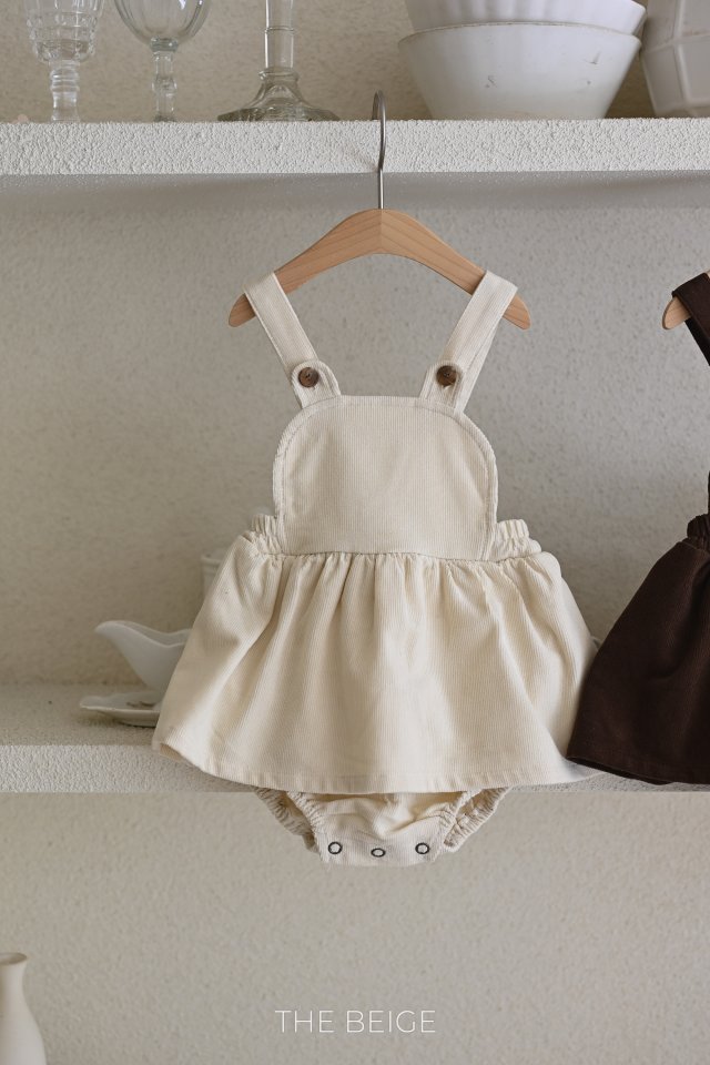 The Beige - Korean Baby Fashion - #babyboutiqueclothing - Eared Suspender Suit - 3