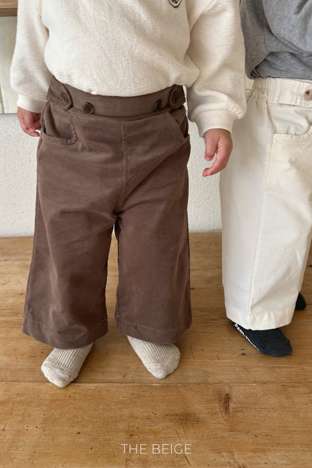The Beige - Korean Baby Fashion - #babyfashion - Buckle Stretch Pants - 9