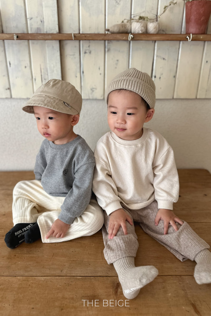 The Beige - Korean Baby Fashion - #babyfever - Ribbed Wide Pants - 12