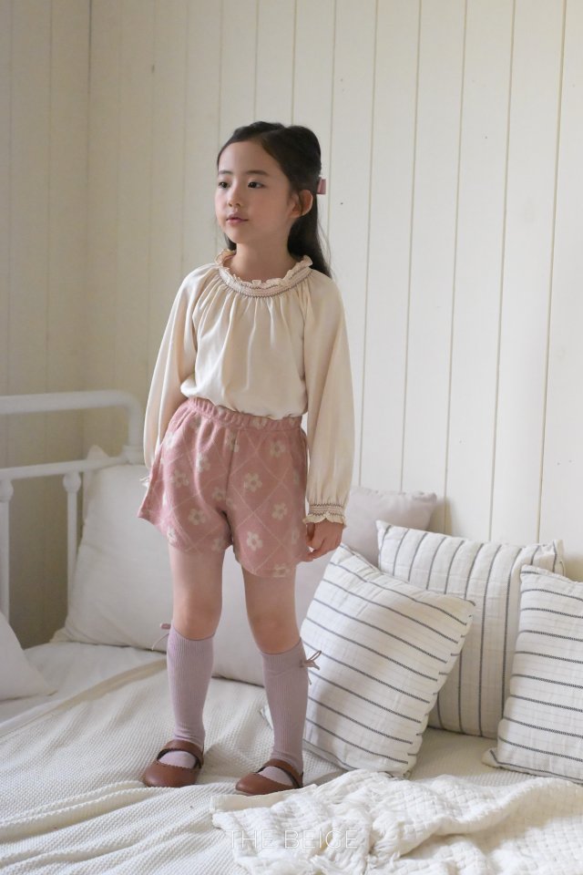 The Beige - Korean Baby Fashion - #babygirlfashion - Smocked Raglan Tee - 10