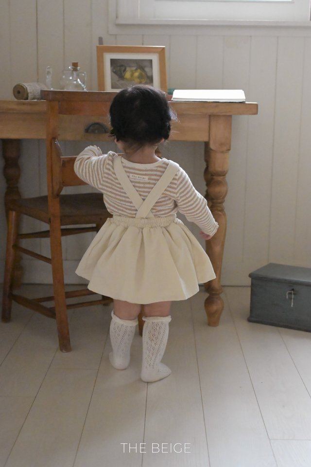 The Beige - Korean Baby Fashion - #babylifestyle - Eared Suspender Suit - 8