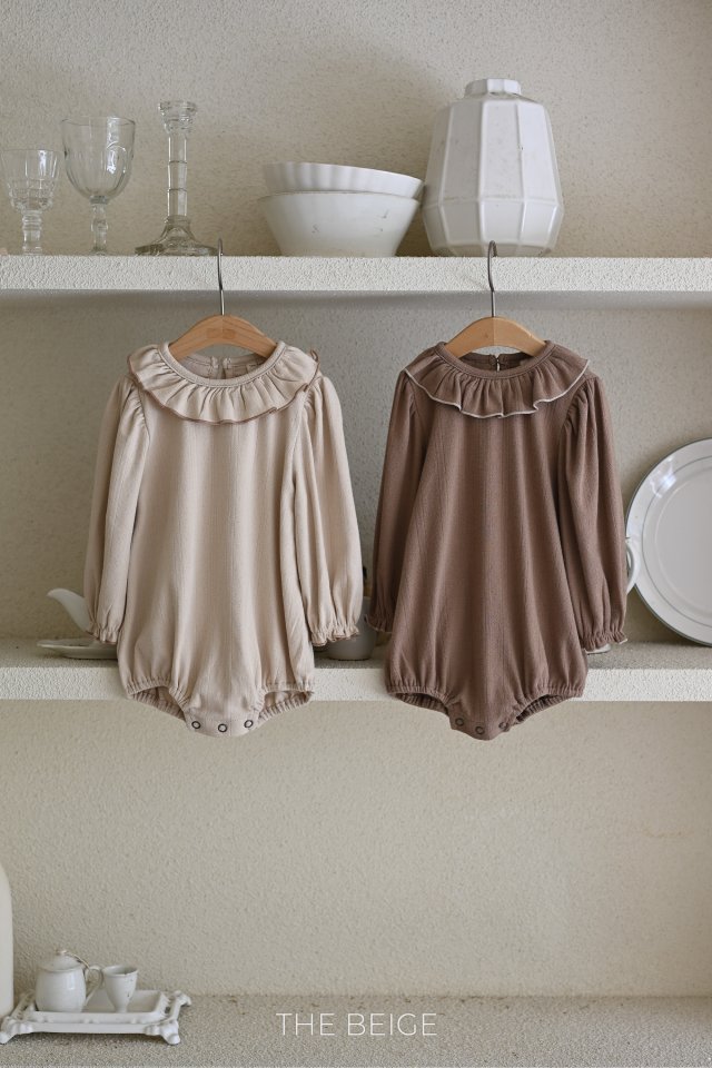 The Beige - Korean Baby Fashion - #babylifestyle - Collar Frill Suit