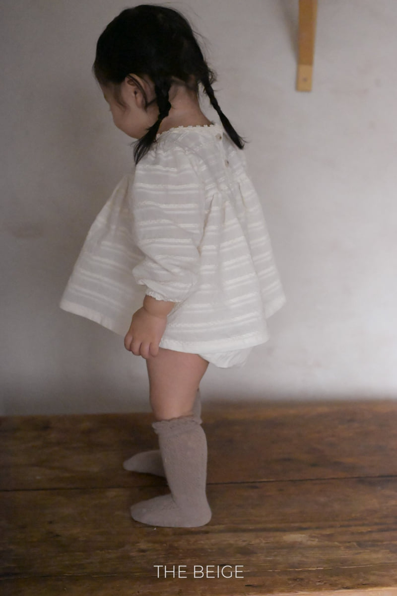 The Beige - Korean Baby Fashion - #babylifestyle - Jacquard Blouse - 12