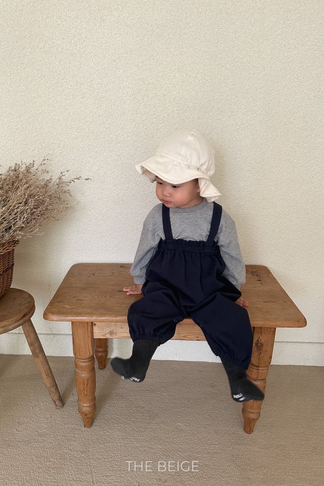 The Beige - Korean Baby Fashion - #babyoninstagram - Cotton Suspender Suit - 8