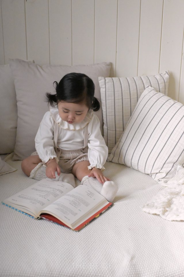 The Beige - Korean Baby Fashion - #babyoninstagram - Ribbed Suspender Pants - 7