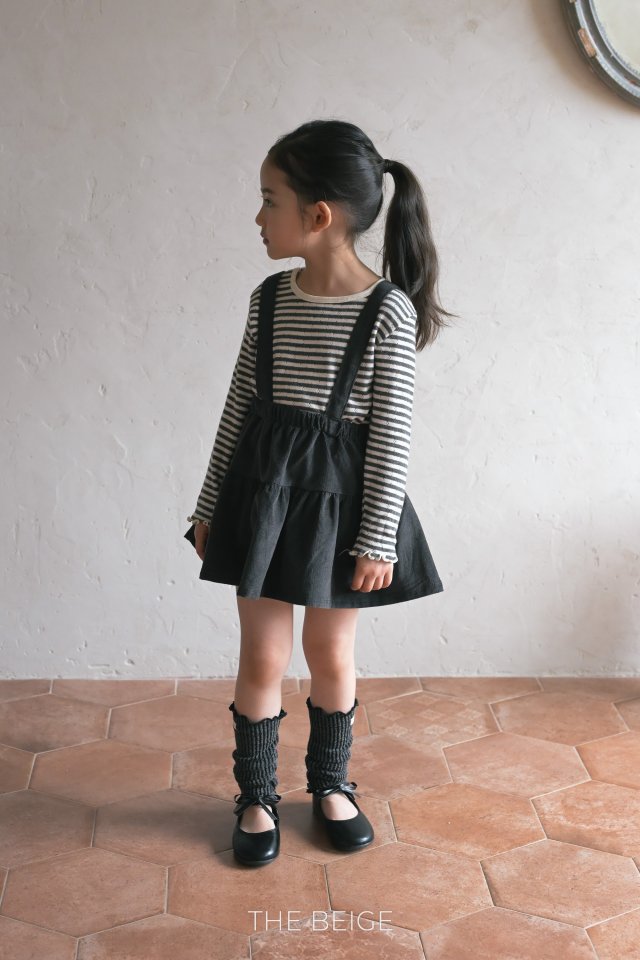 The Beige - Korean Baby Fashion - #babyoninstagram - Suspender Layered Skirt - 10