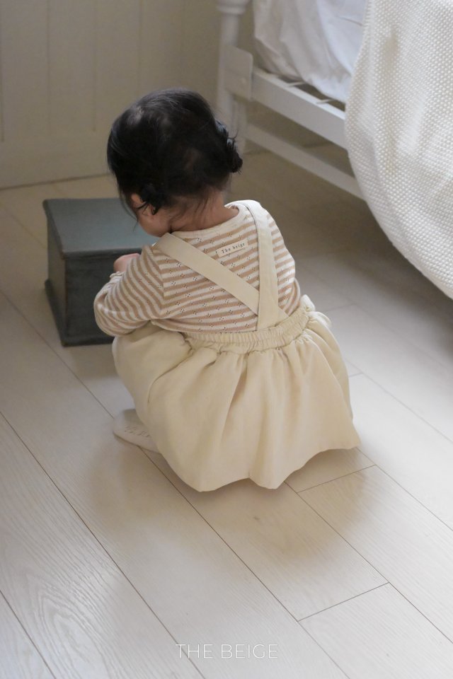 The Beige - Korean Baby Fashion - #babyoninstagram - Eared Suspender Suit - 9