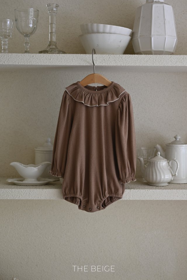 The Beige - Korean Baby Fashion - #babyootd - Collar Frill Suit - 3