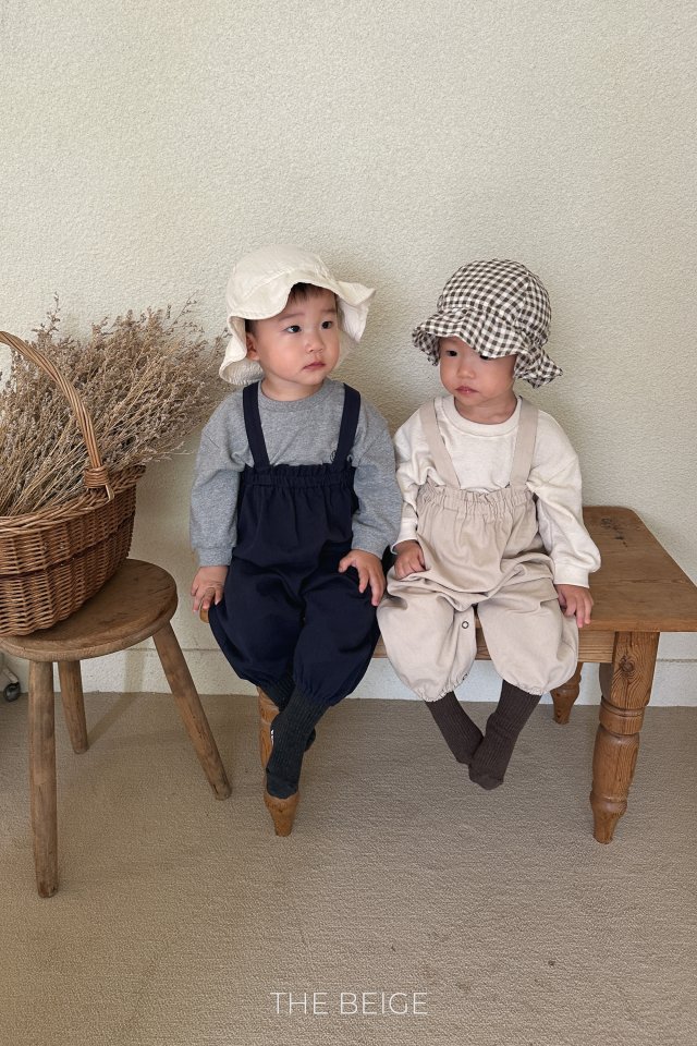 The Beige - Korean Baby Fashion - #babyoutfit - Cotton Suspender Suit - 10