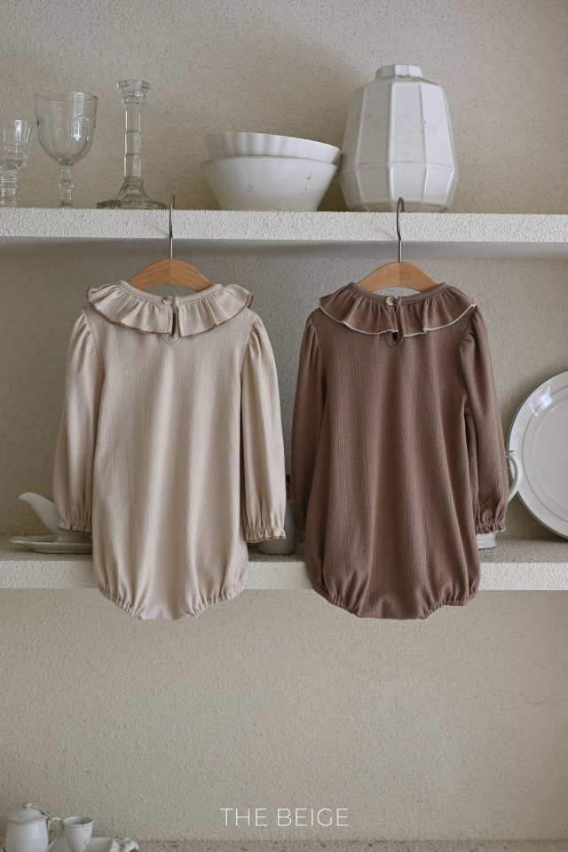 The Beige - Korean Baby Fashion - #babyootd - Collar Frill Suit - 4