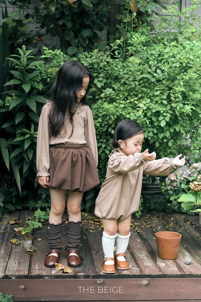 The Beige - Korean Baby Fashion - #babyoutfit - Collar Frill Suit - 5