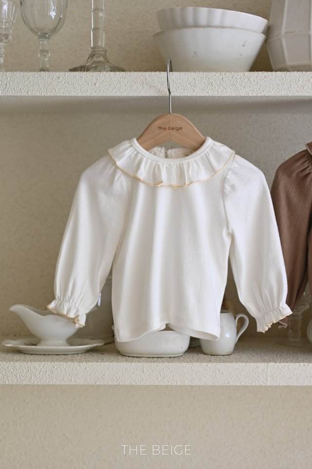 The Beige - Korean Baby Fashion - #babyoutfit - Collar Frill Tee - 3