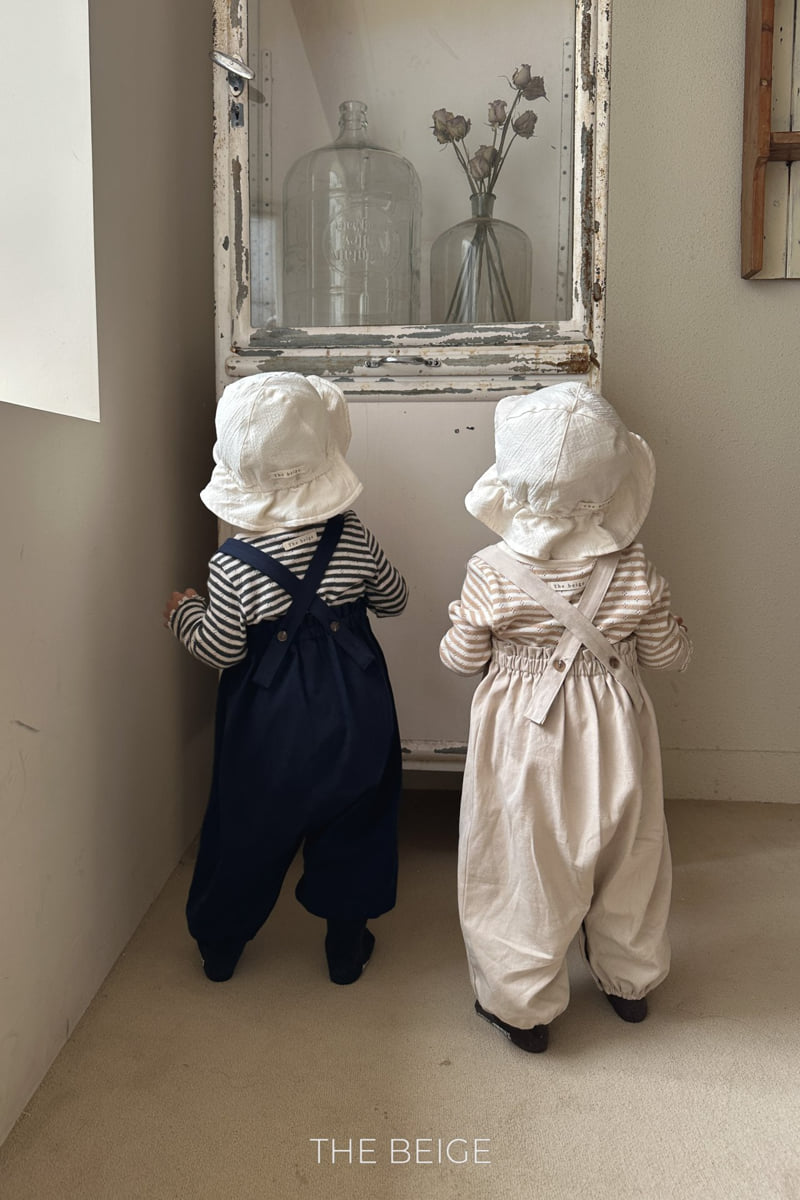 The Beige - Korean Baby Fashion - #babywear - Cotton Suspender Suit - 12