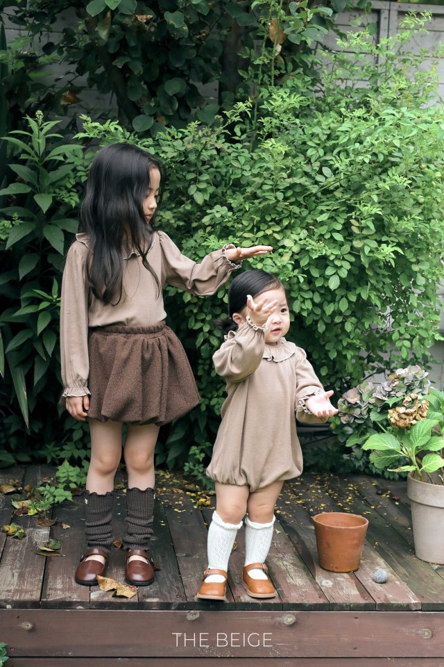 The Beige - Korean Baby Fashion - #babywear - Collar Frill Suit - 6