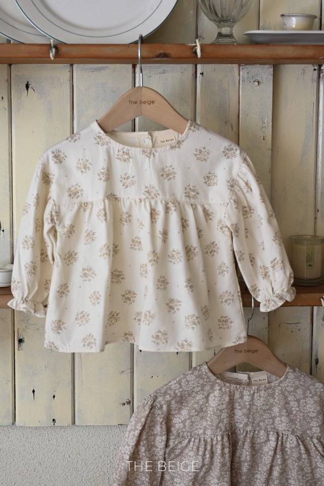The Beige - Korean Baby Fashion - #babywear - Flower Blouse - 3