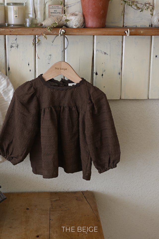 The Beige - Korean Baby Fashion - #babywear - Jacquard Blouse - 2