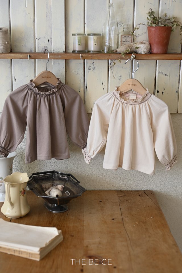 The Beige - Korean Baby Fashion - #babywear - Smocked Raglan Tee