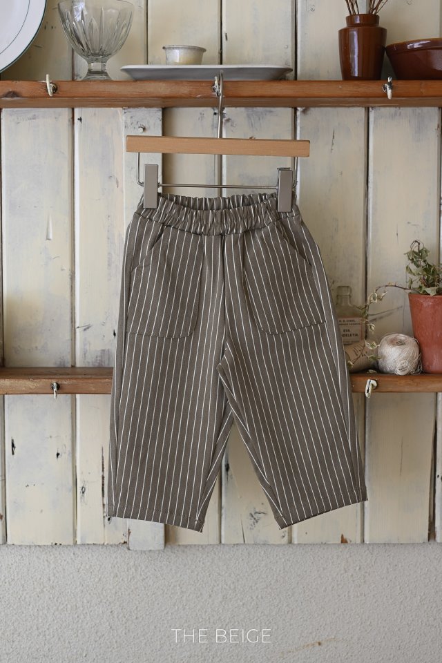 The Beige - Korean Baby Fashion - #babywear - Pocket Cotton Pants - 4