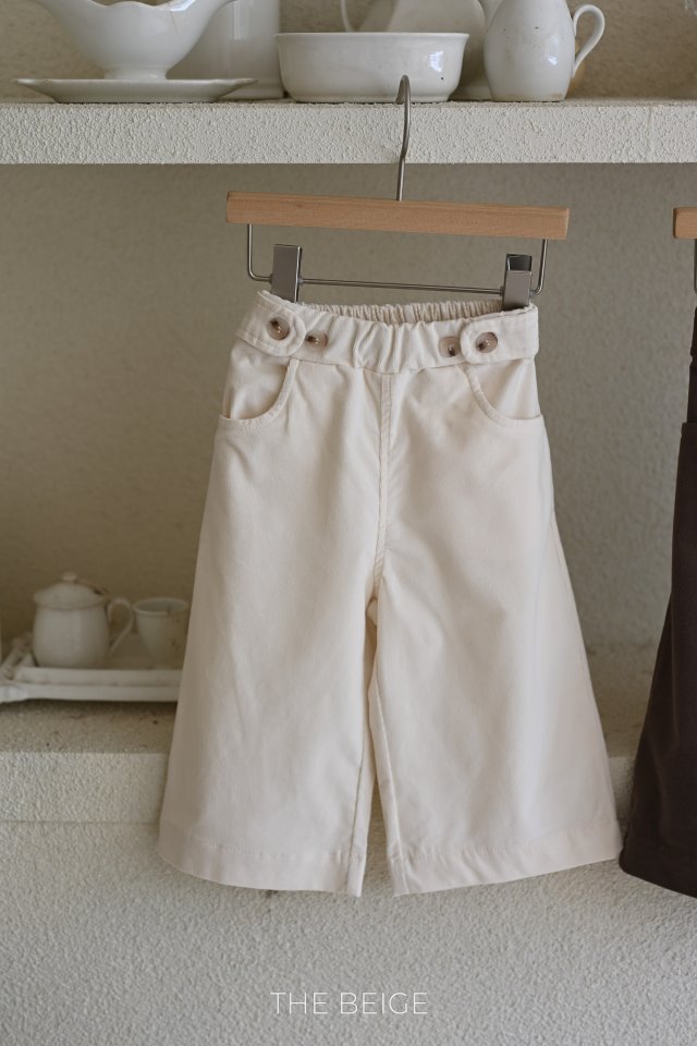 The Beige - Korean Baby Fashion - #onlinebabyboutique - Buckle Stretch Pants - 3