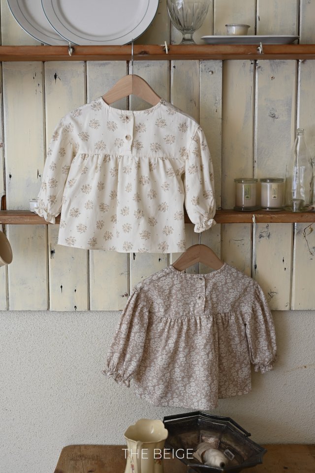 The Beige - Korean Baby Fashion - #babywear - Flower Blouse - 4