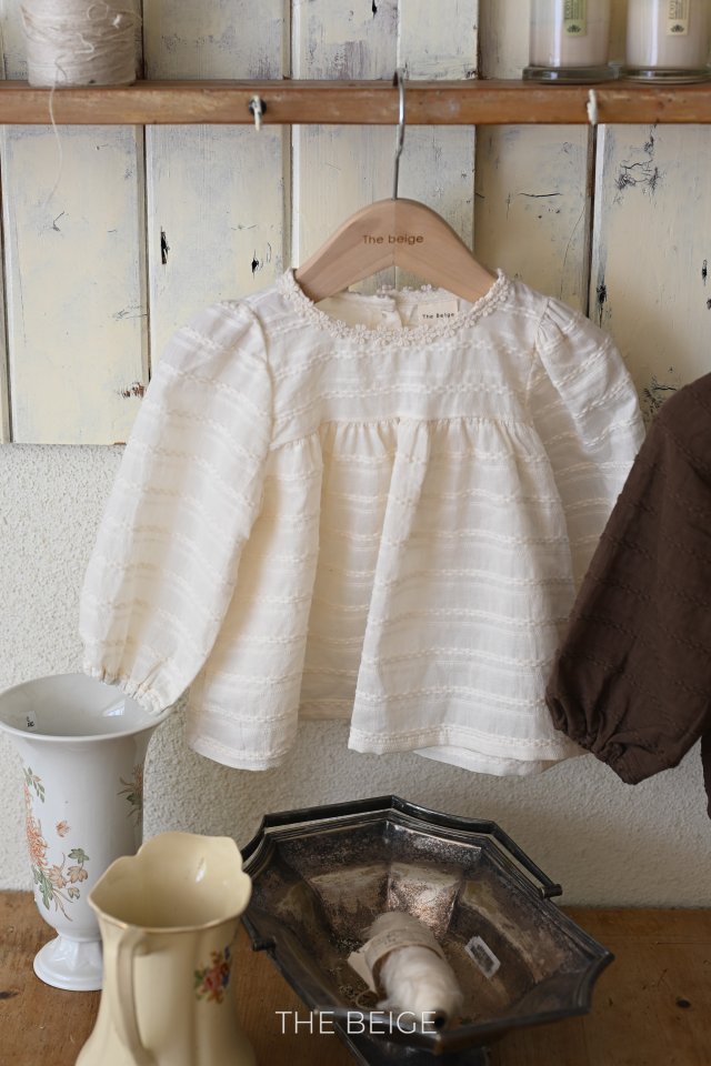 The Beige - Korean Baby Fashion - #onlinebabyboutique - Jacquard Blouse - 3
