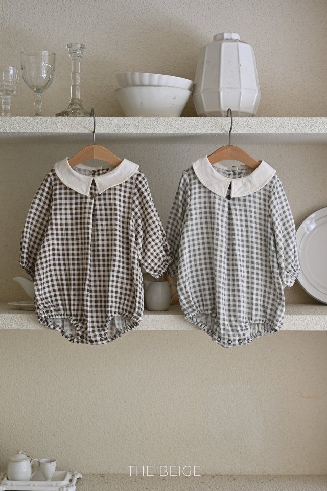 The Beige - Korean Baby Fashion - #onlinebabyboutique - Petit Collar Suit