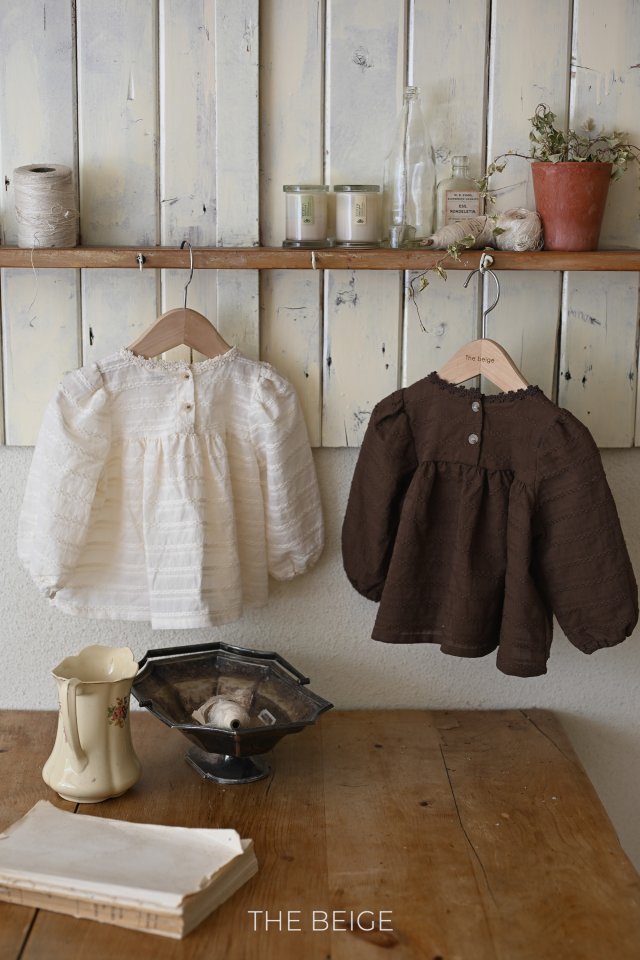 The Beige - Korean Baby Fashion - #onlinebabyboutique - Jacquard Blouse - 4
