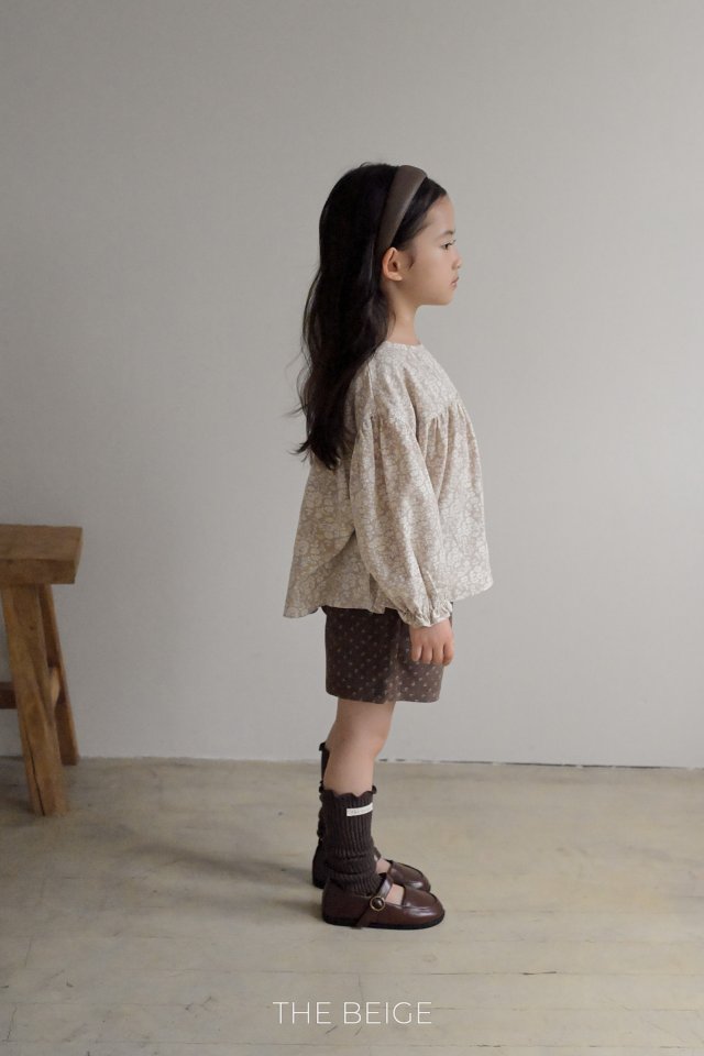 The Beige - Korean Baby Fashion - #smilingbaby - Flower Blouse - 6
