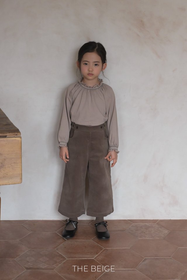 The Beige - Korean Baby Fashion - #onlinebabyshop - Smocked Raglan Tee - 4
