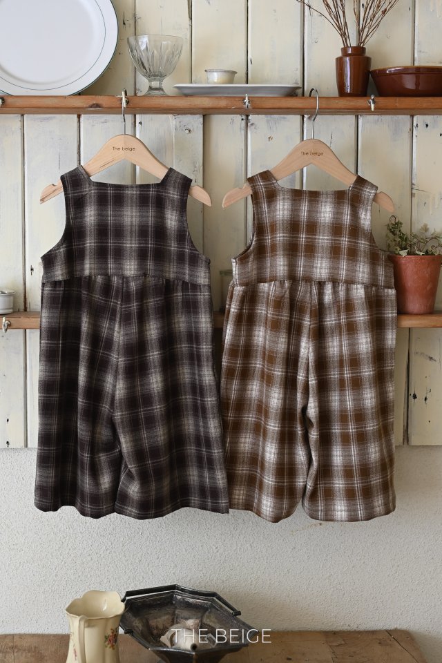 The Beige - Korean Children Fashion - #childrensboutique - Suspender Wide Pants - 4