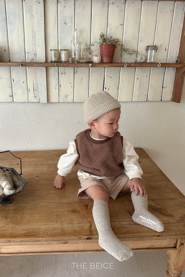 The Beige - Korean Children Fashion - #kidsshorts - Boucle Vest - 8