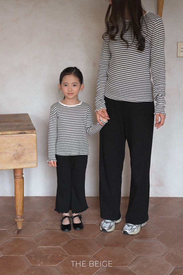 The Beige - Korean Women Fashion - #momslook - Ribbed Wide Pants (Adult) - 6