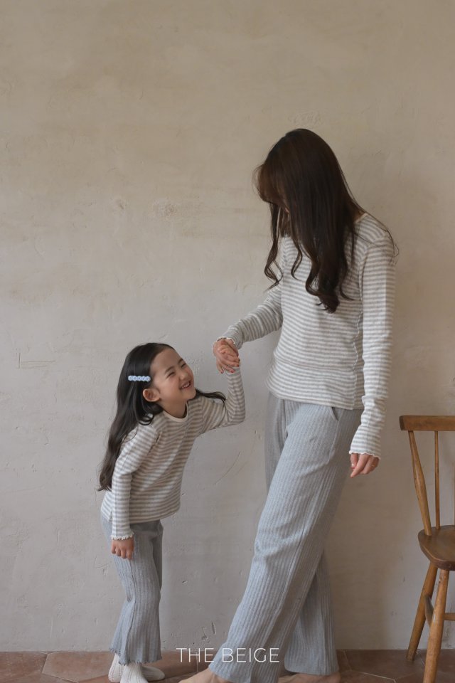 The Beige - Korean Women Fashion - #momslook - Ribbed Wide Pants (Adult) - 8