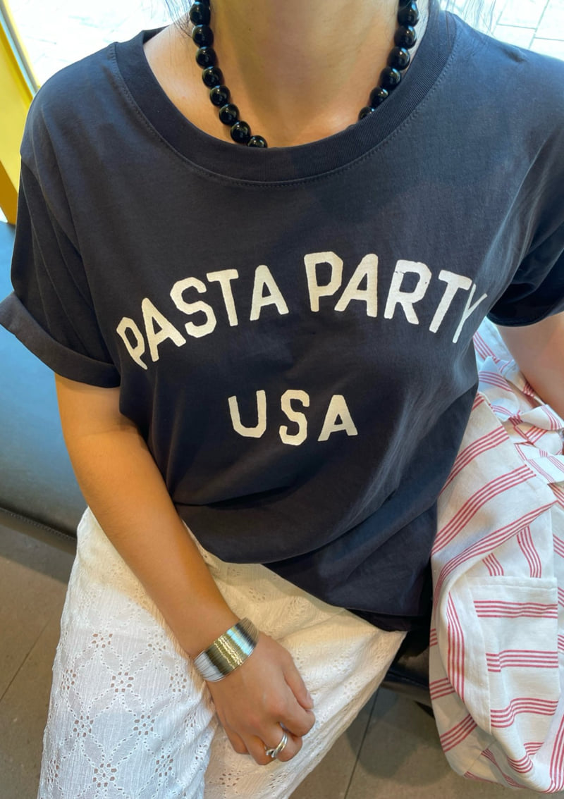 The Fine.b - Korean Women Fashion - #momslook - Pasta Short Sleeve Tee