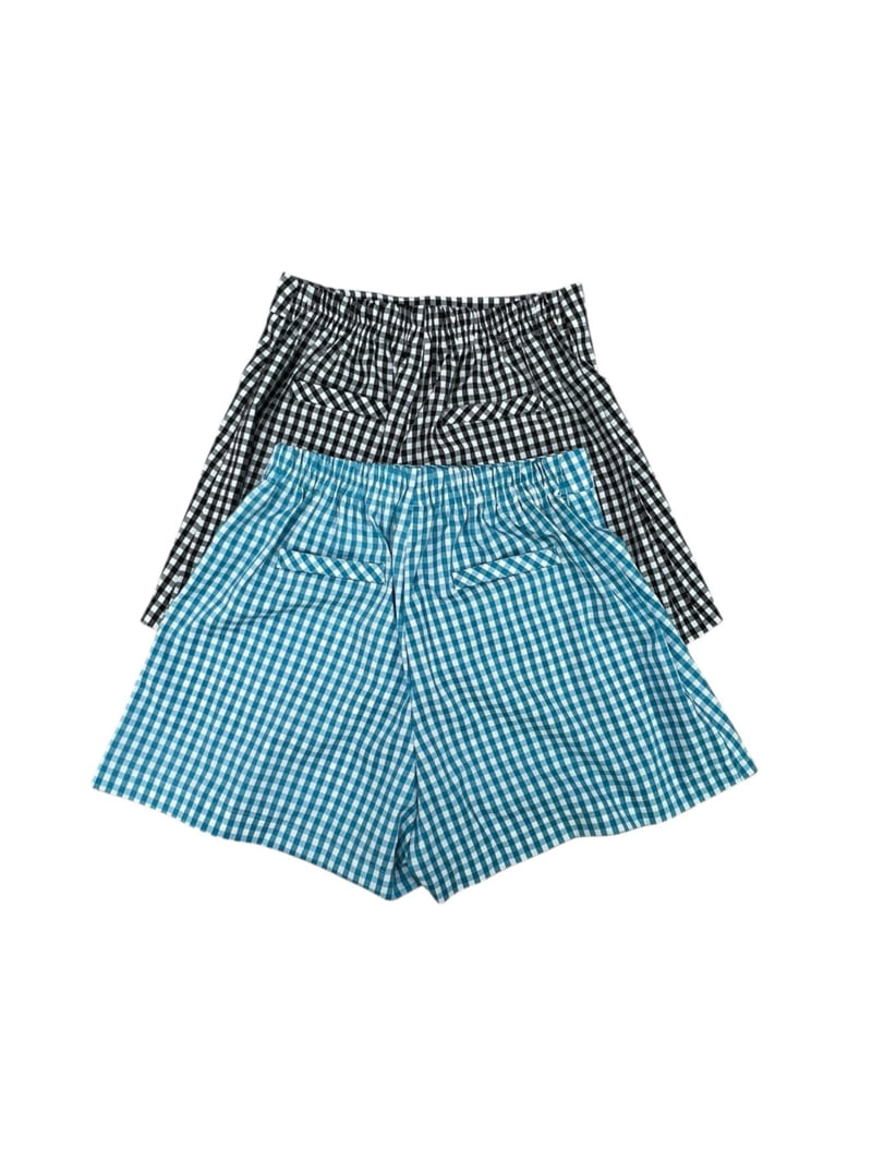The Fine.b - Korean Women Fashion - #momslook - Gingham Half Pants - 9