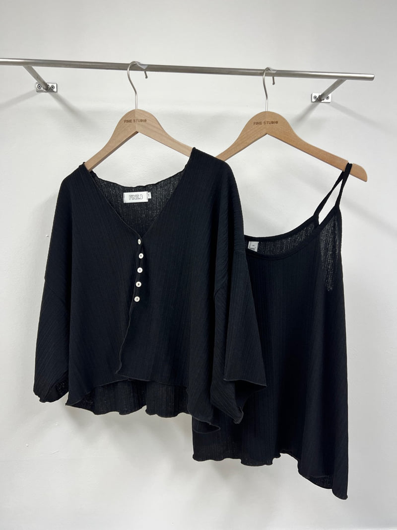 The Fine.b - Korean Women Fashion - #momslook - Like Cardigan Set (Tank Top + Cardigan) - 3