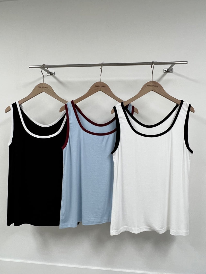The Fine.b - Korean Women Fashion - #momslook - Double-Sided Color Block Sleeveless