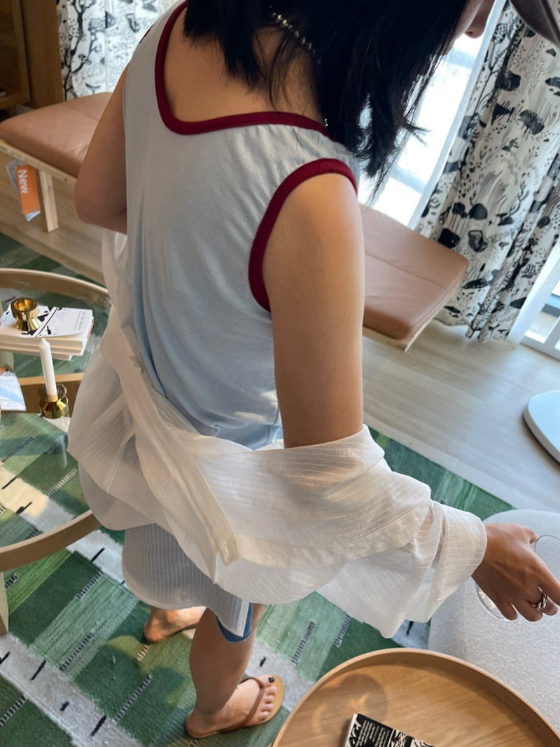 The Fine.b - Korean Women Fashion - #momslook - Double-Sided Color Block Sleeveless - 9