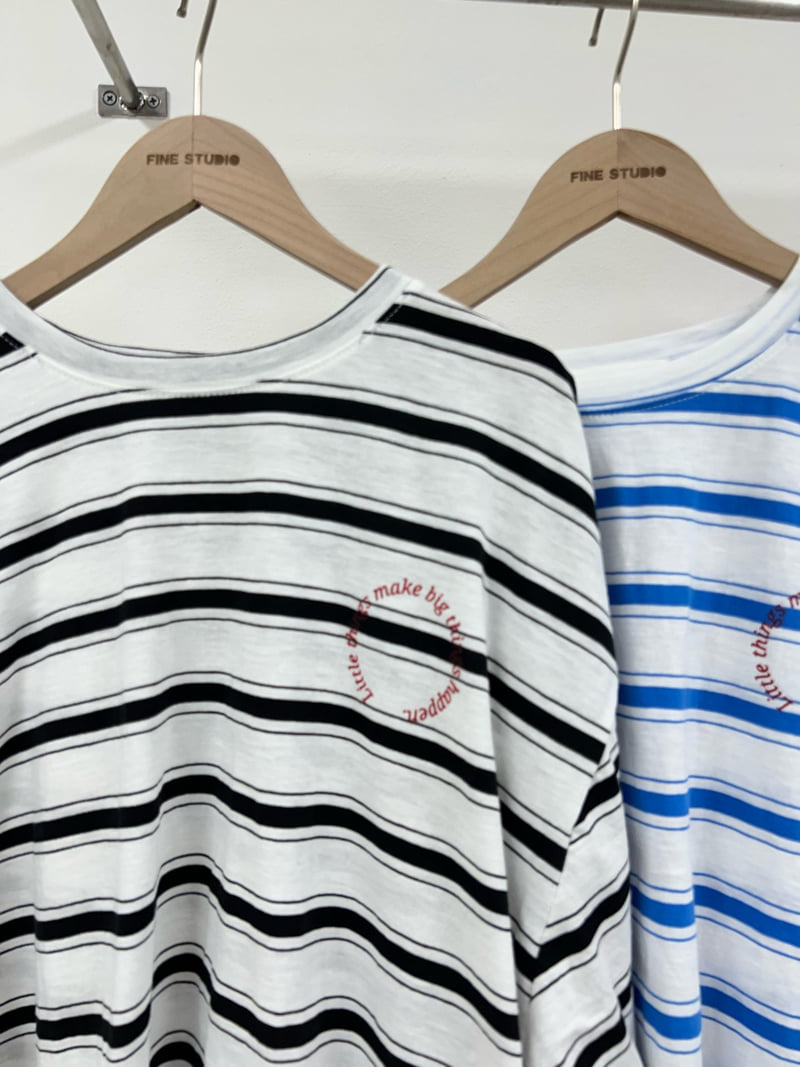 The Fine.b - Korean Women Fashion - #restrostyle - Summer Stripe Tee - 2
