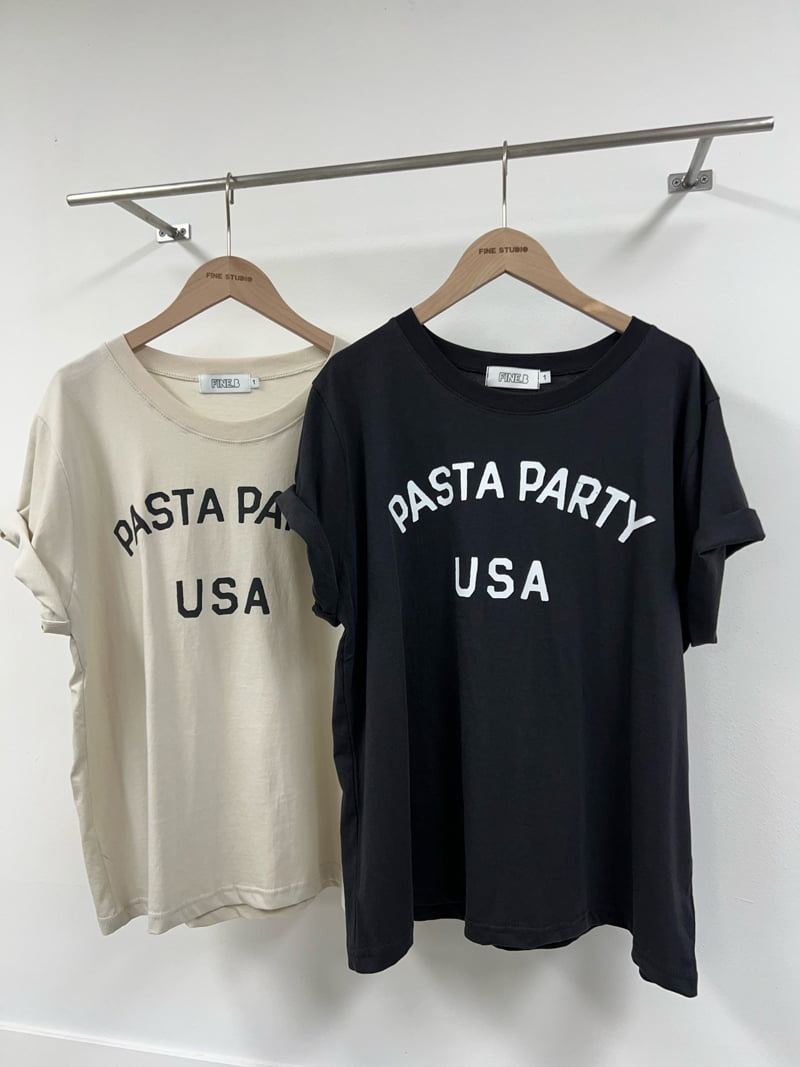 The Fine.b - Korean Women Fashion - #romanticstyle - Pasta Short Sleeve Tee - 7