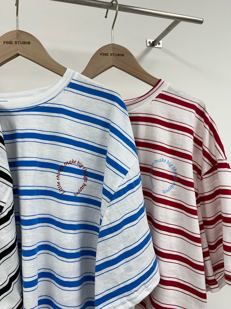 The Fine.b - Korean Women Fashion - #romanticstyle - Summer Stripe Tee - 3