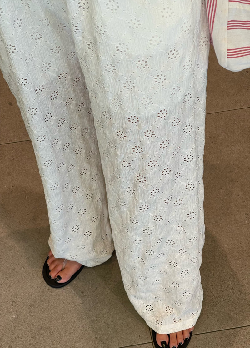 The Fine.b - Korean Women Fashion - #shopsmall - Russell Punching Pants - 5