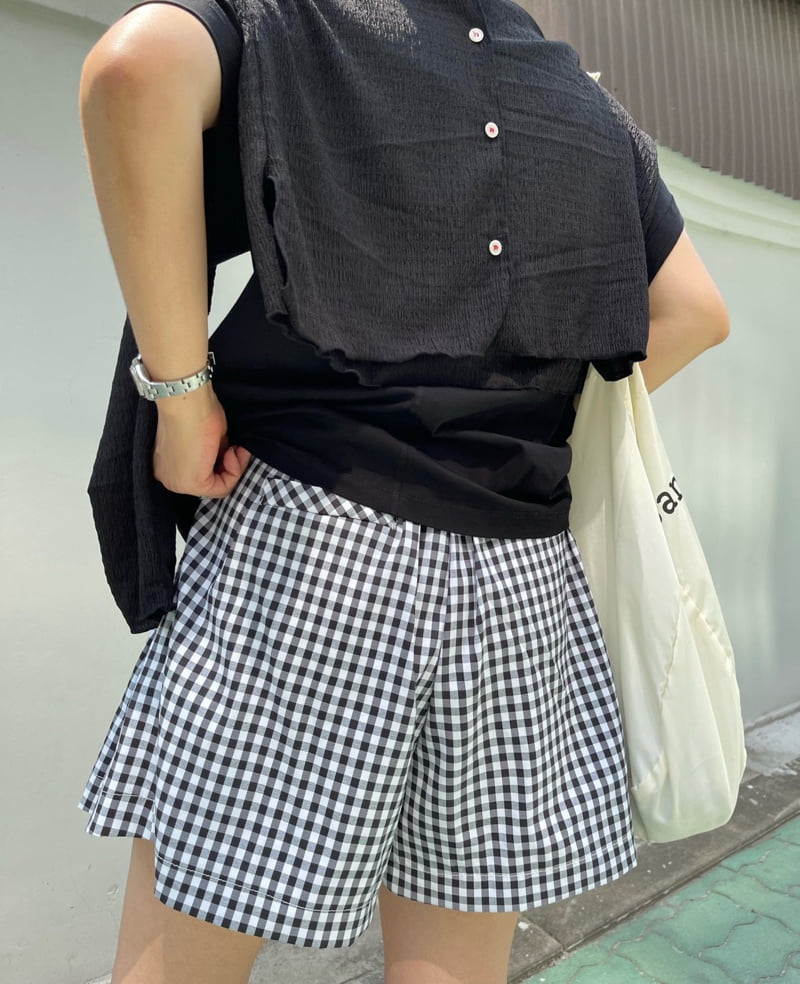 The Fine.b - Korean Women Fashion - #womensfashion - Gingham Half Pants - 6