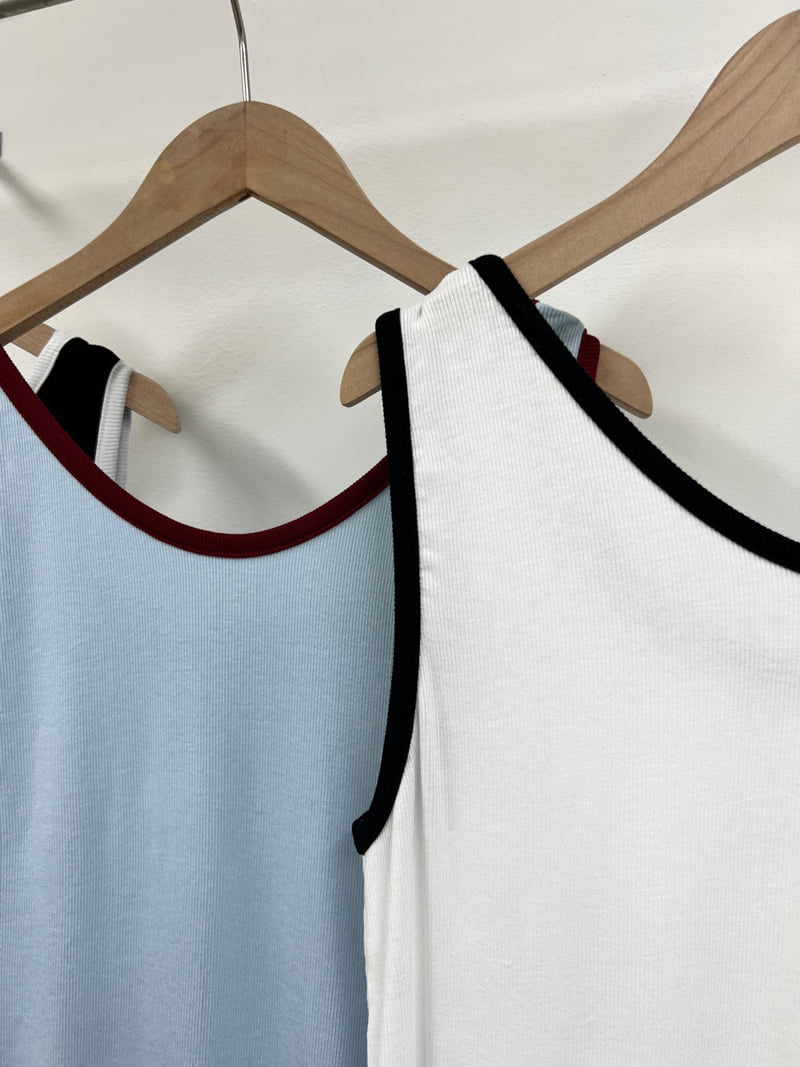 The Fine.b - Korean Women Fashion - #womensfashion - Double-Sided Color Block Sleeveless - 6