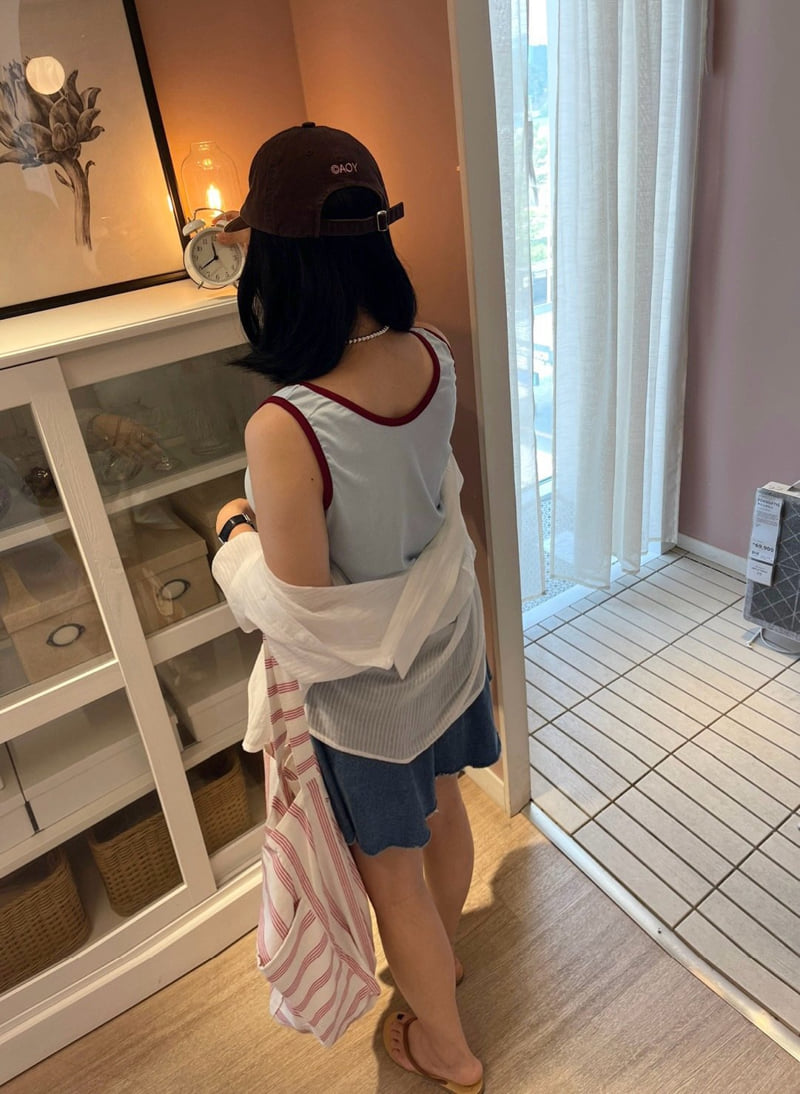 The Fine.b - Korean Women Fashion - #womensfashion - Double-Sided Color Block Sleeveless - 8