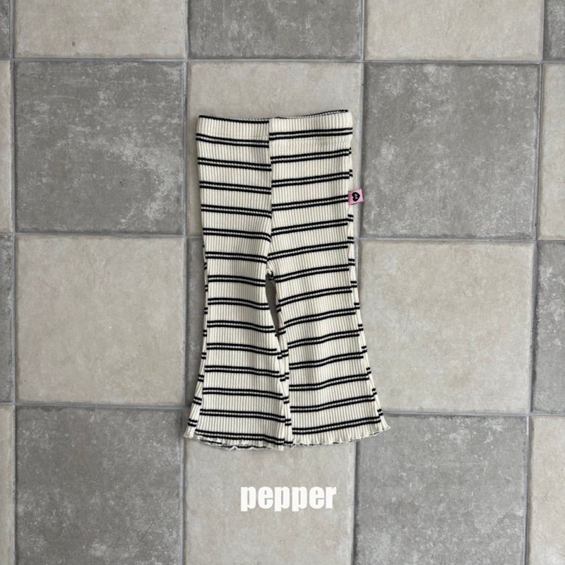 The Pepper - Korean Children Fashion - #kidzfashiontrend - Ribbed Bootcut Pants - 4