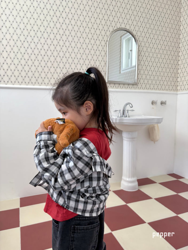 The Pepper - Korean Children Fashion - #childofig - Heart Check Shirt - 6