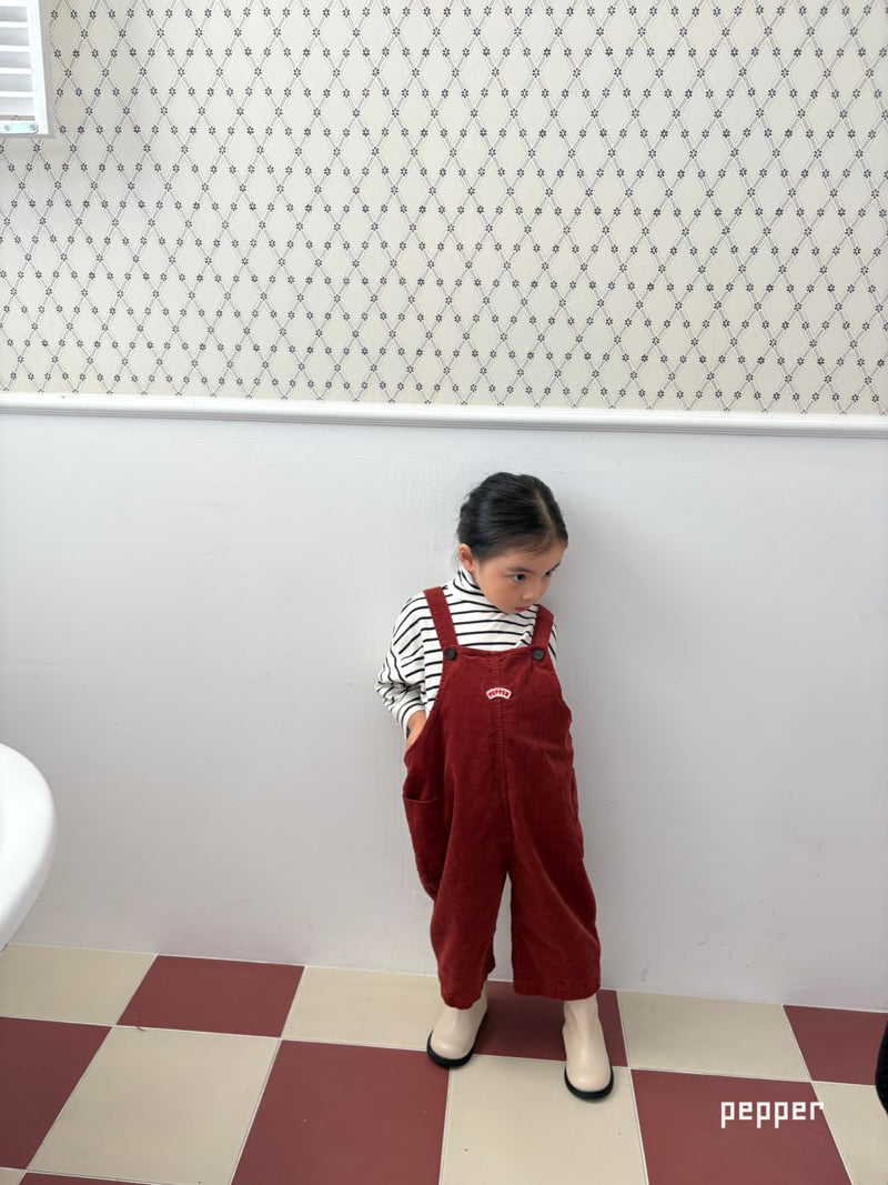 The Pepper - Korean Children Fashion - #childofig - Fall Corduroy Overalls - 5